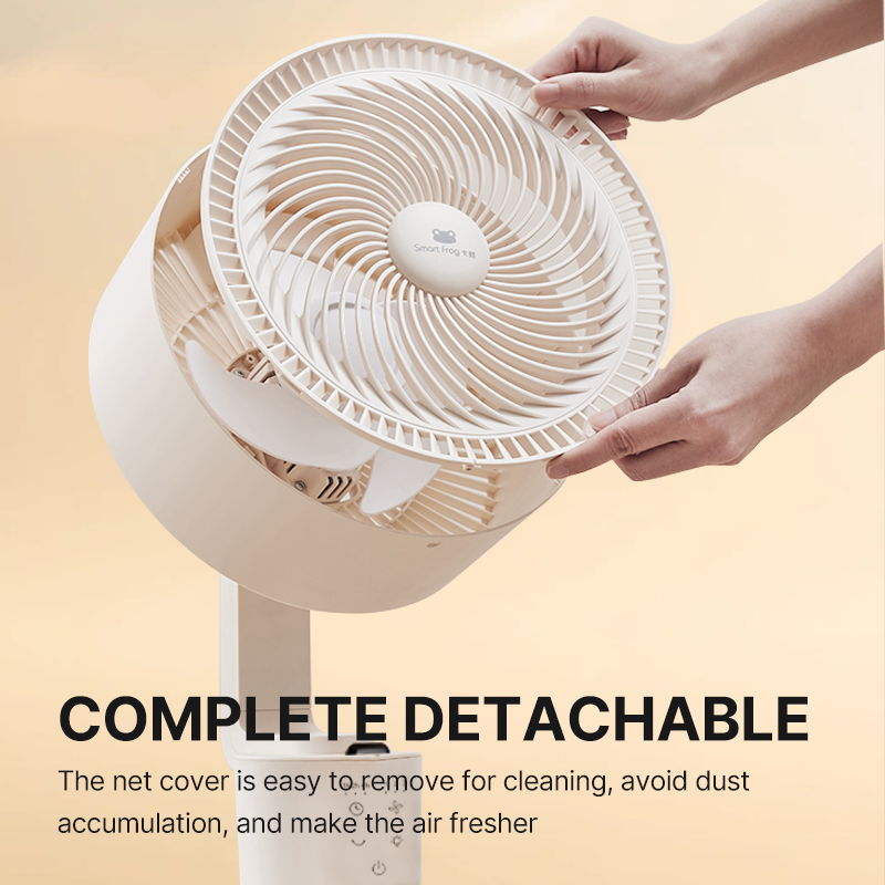 Standing Electric Cooling Quiet Air Circulator Fan With LED Light